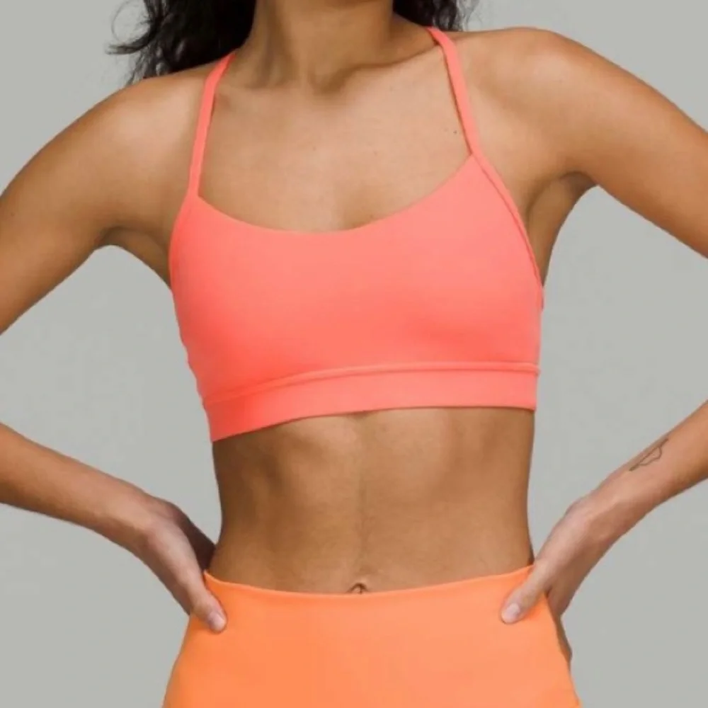 Lululemon Raspberry Cream Flow Y Bra - Picture 2 of 5